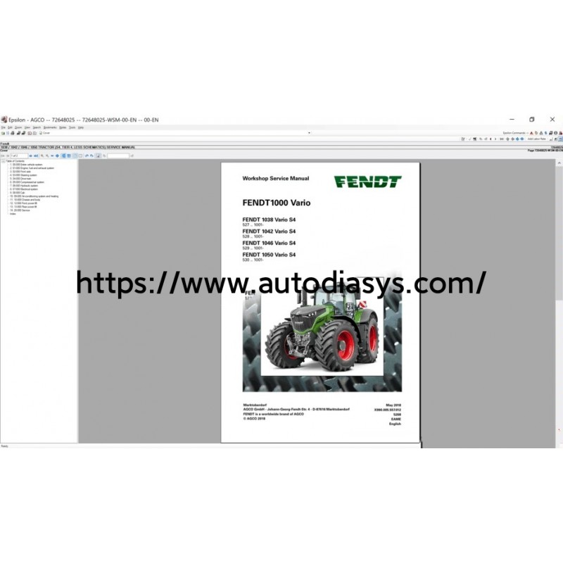 Agco Fendt NA [01.2021] Parts Books & Workshop Service Manuals 