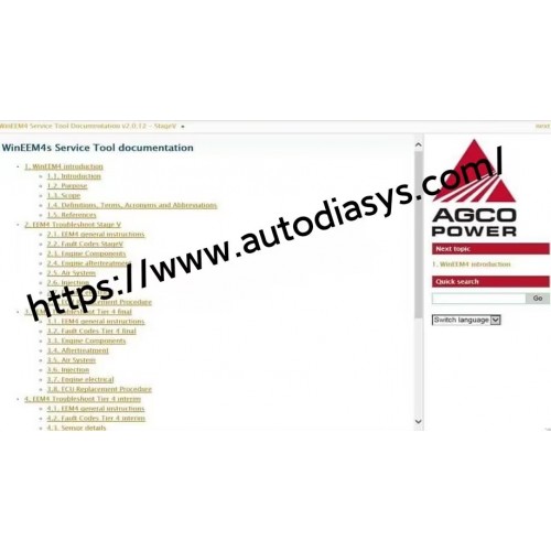 Agco SISU Power WinEEM4 Service Tool 2.8.4