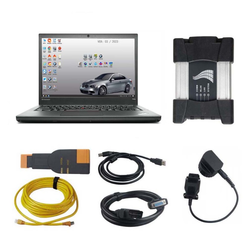 2023.06V BMW ICOM NEXT A+B+C Diagnostic Tool Plus Lenovo T440 I5 8G Laptop with 1000G SSD Ready to Use 