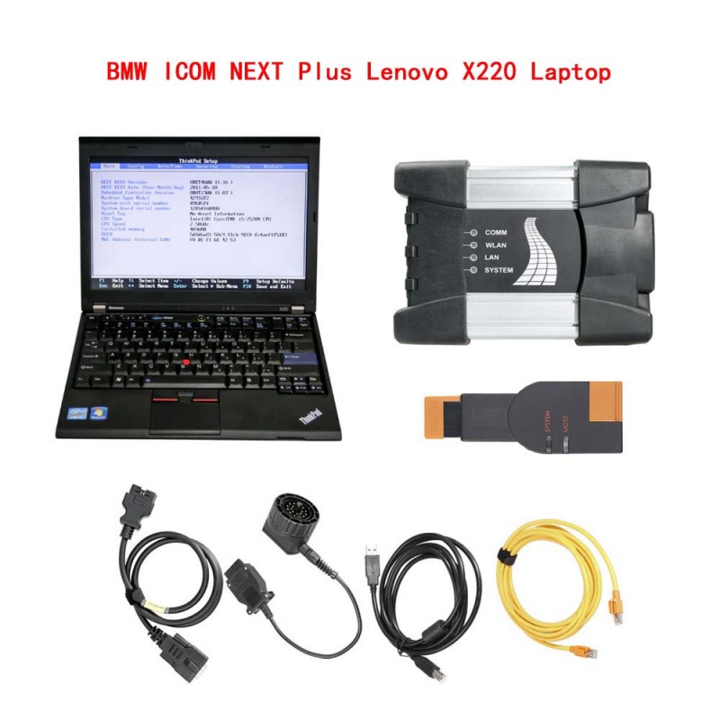 V2023.06 BMW ICOM NEXT BMW ICOM A2 A+B+C BMW Diagnostic Tool Plus Lenovo X220 I5 4GB Laptop Ready to Use 