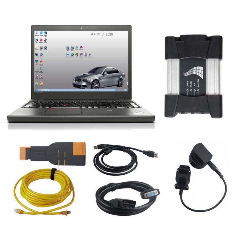 V2023.06 ICOM NEXT A+B+C For BMW Diagnostic Tool Plus Lenovo T450 I5 8G Laptop With Engineers software 