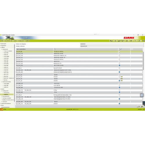 CLAAS CDS 7.5.1 (Runtime 3.5.0) CLAAS Diagnostic System [05.2021] Developer Level Support Protected Parameters