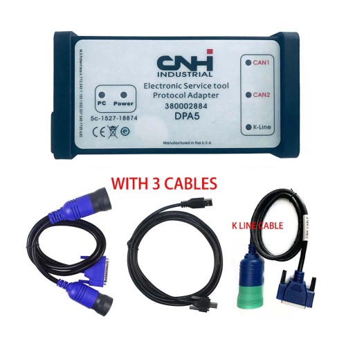 New Holland Electronic Service Tools CNH EST 9.8 DPA5 kit diagnostic tool With eTimGo Repair Manual Plus Lenovo T450 Lap