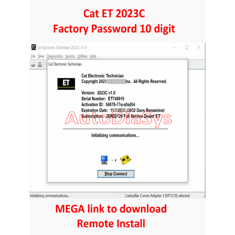 Caterpillar Electronic Technician Cat ET2024A and CAT SIS 2021 