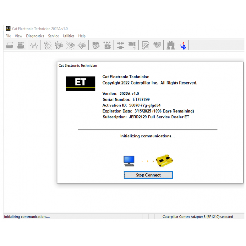 Caterpillar Electronic Technician Cat ET 2022A v1.0 Diagnostic Software