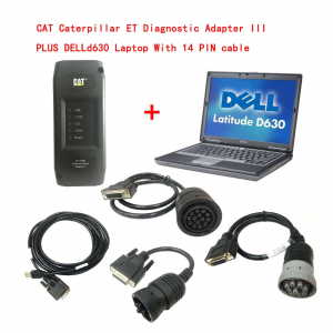 2023A CAT Caterpillar ET Diagnostic Adapter 3 (Real Caterpillar ET3 Adapter III) PLUS DELL D630 Laptop 