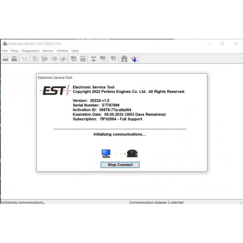 Caterpillar Electronic Technician Cat ET 2022A V1.0 and Perkins Electronic Service Tool 2022A v1.0 Perkins EST Diagnostic software