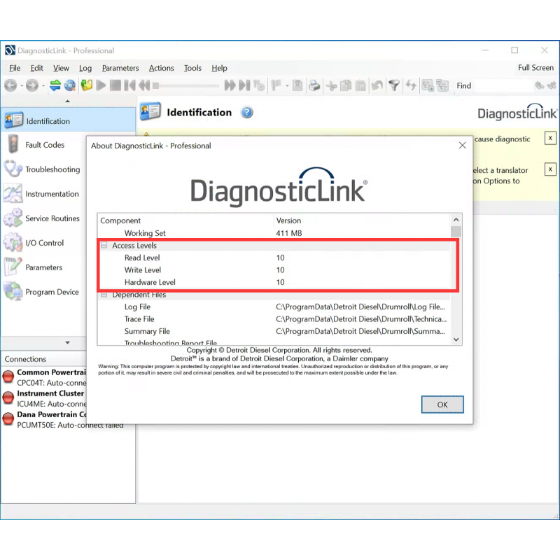 Detroit Diesel Diagnostic Link Professional 8.18 [DDDL sp1 8.18] Level 10+Troubleshooting with keygen 