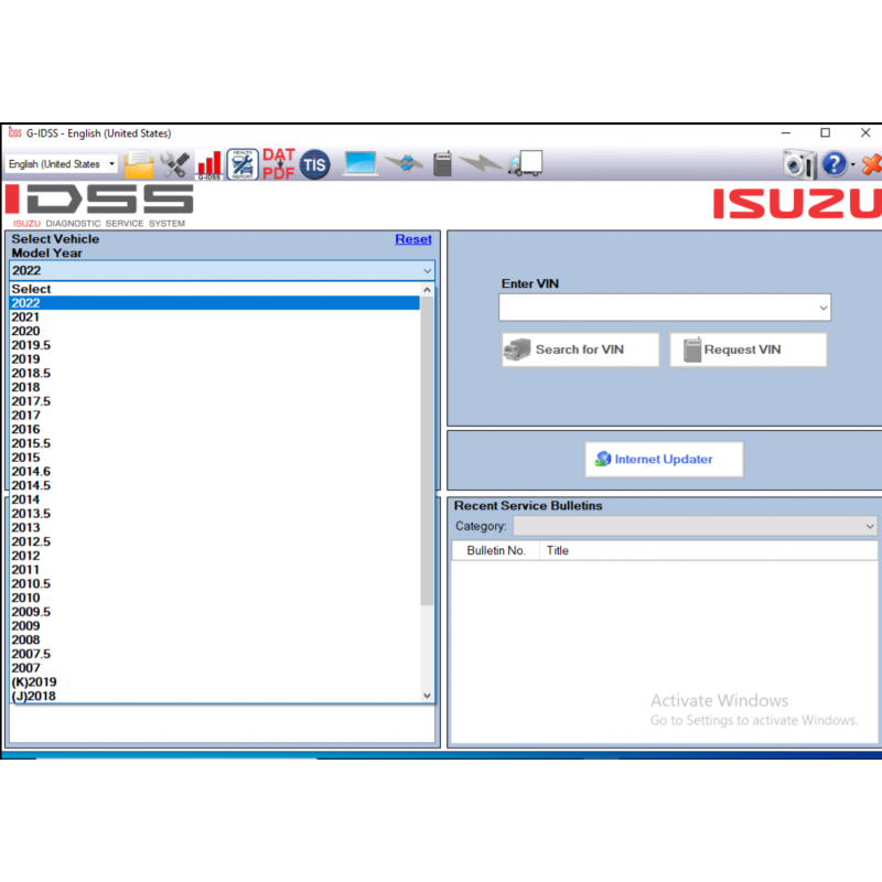 Isuzu G-IDSS Diagnostic Service System 2024 