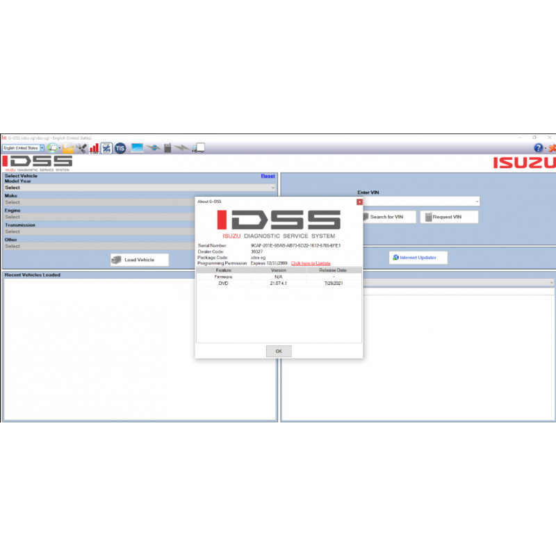 Isuzu G-IDSS Diagnostic Service System 2024 