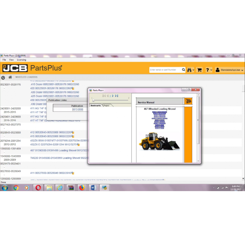 JCB Service Parts Pro 2.00.0004 [2017] + Service Manual 2017 