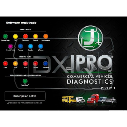 JPRO Professional 2022 V3 Heavy Truck Diagnostic Scanner Tool Noregon JPro DLA+ 2.0 Adapter Kit