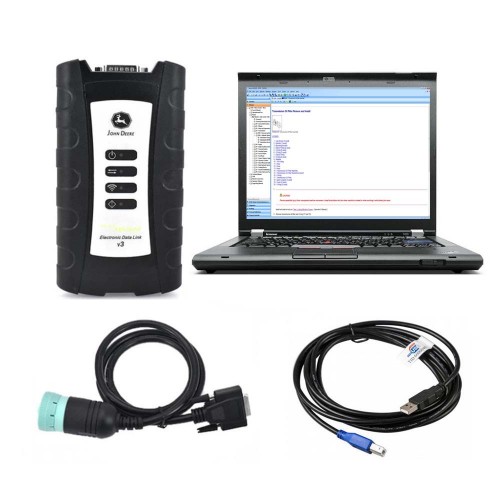 John Deere EDL V3 Interface & Service Advisor Pre Installed CF19 Laptop Complete Diagnostic Kit V5.3.225 AG + CF