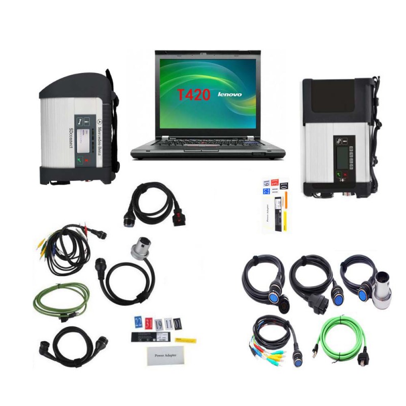 V2023.06 DOIP MB SD Connect C4/C5 Star Diagnosis Plus Lenovo T420 Laptop With Vediamo and DTS Engineering Software 