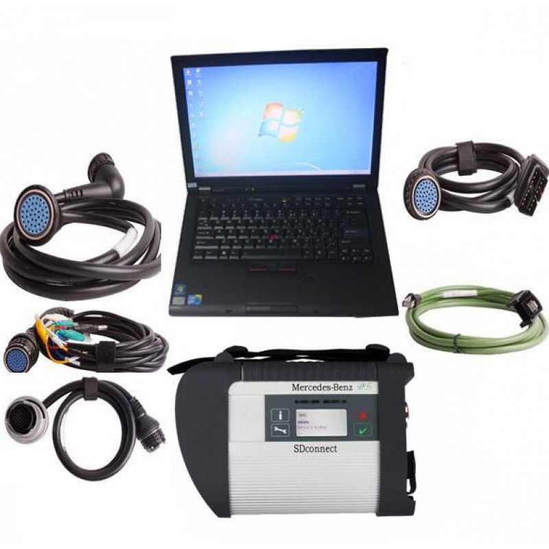 V2023.06 DOIP MB SD Connect C5 C4 Star Diagnosis Plus Lenovo T410 Laptop With DTS and Vediamo Engineering Software