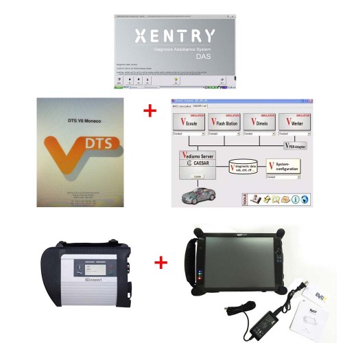 V2023.06 DOIP MB SD Connect Compact C4 Star Diagnosis With WIFI Plus EVG7 4GB Tablet PC Work For Benz Cars and Trucks