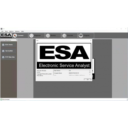 2023.01 Paccar ESA Electronic Service Analyst 5.5.0 SW Flash Files 2022.11 with UserType Change Tool 