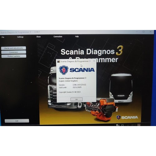 Scania SDP3 Diagnos & Programmer v2.58.1.6 no Dongle