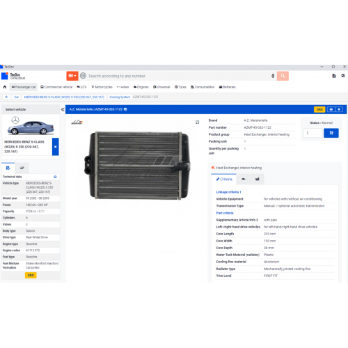 TecDoc Online Parts Catalog 2023