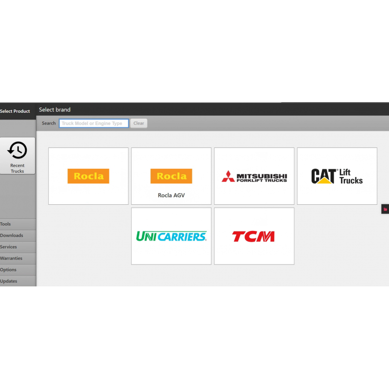 TruckTool  4.6 Diagnostic Tool for Rocla, Mitsubishi, CAT, Unicarriers, TCM 