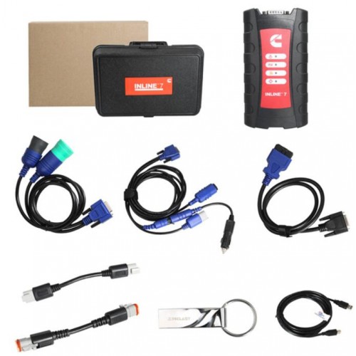 Cummins INLINE 7 Data Link Adapter with Cummins Insite 8.5/8.7 Software Cummins Truck Diagnostic Tool