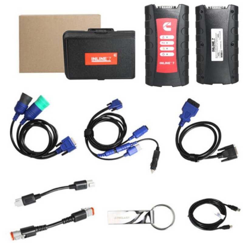 Cummins INLINE 7 Data Link Adapter with Cummins Insite 8.5/8.7 Software Cummins Truck Diagnostic Tool