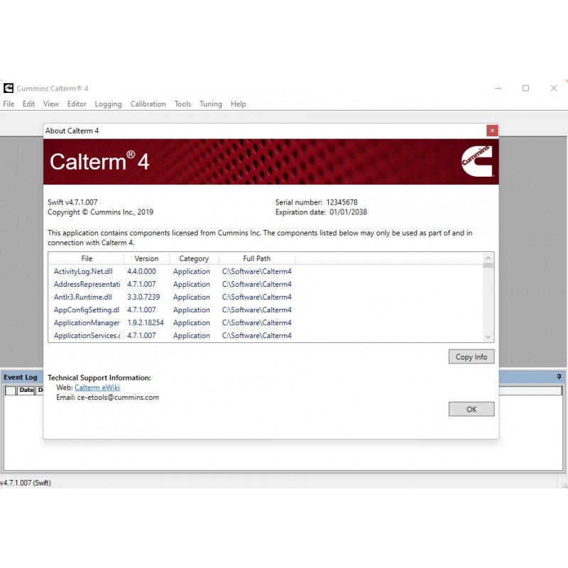 Cummins Calterm 4.7.1 Engineering Level 