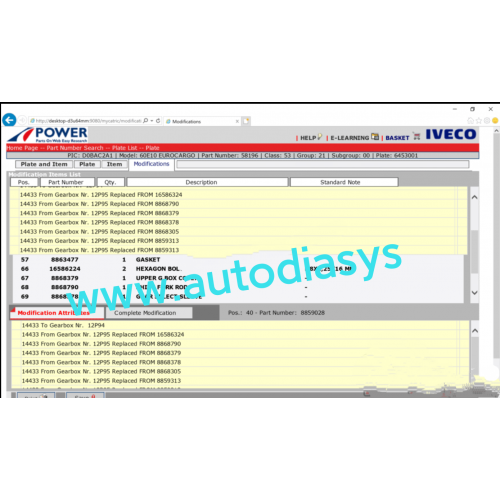 Iveco Power Trucks + Buses 09.2023 Parts Catalog