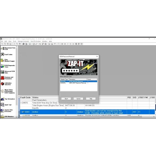 cummins Insite pro 8.7 software+zapit ECM Password removal + Fleet count