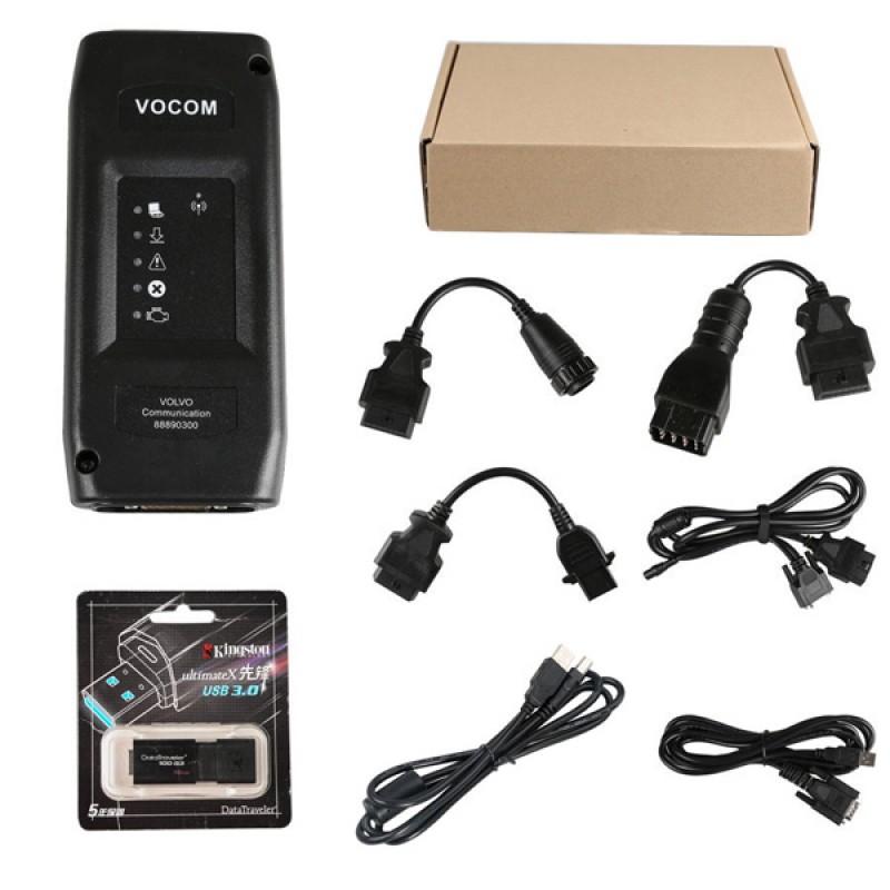 VOLVO VCADS Volvo 88890300 Vocom Interface PTT 2.03.20 for Volvo/Renault/UD/Mack Truck Diagnose